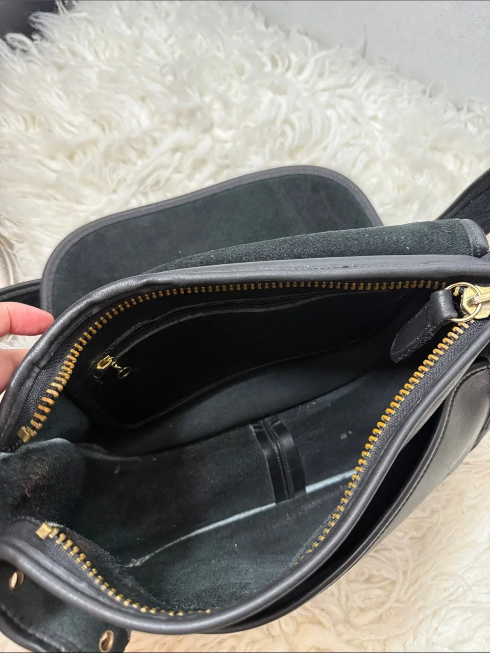 Coach 9951 Patricia Legacy Black Leather Crossbody Shoulder Bag